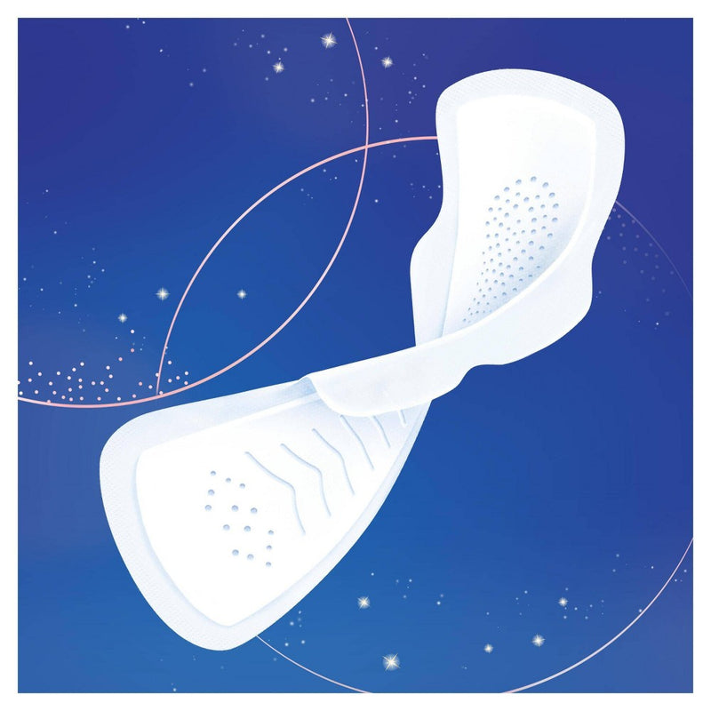 Always Infinity Extra Heavy Absorbency Overnight FlexFoam Sanitary Pads with Wings - Unscented - Size 5