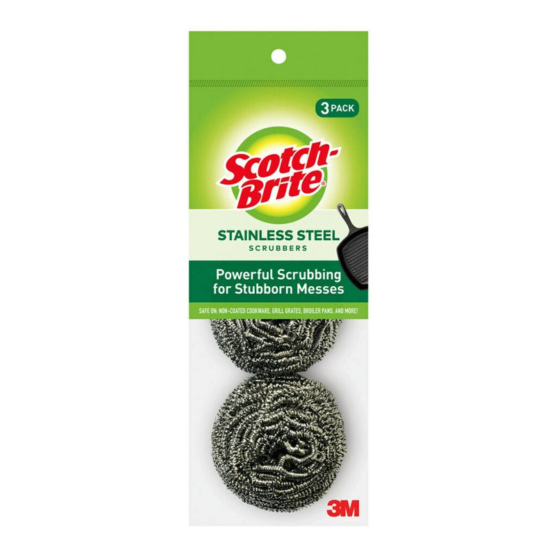 Scotch-Brite Stainle        ss Steel Scrubbing Pads 3-pk.