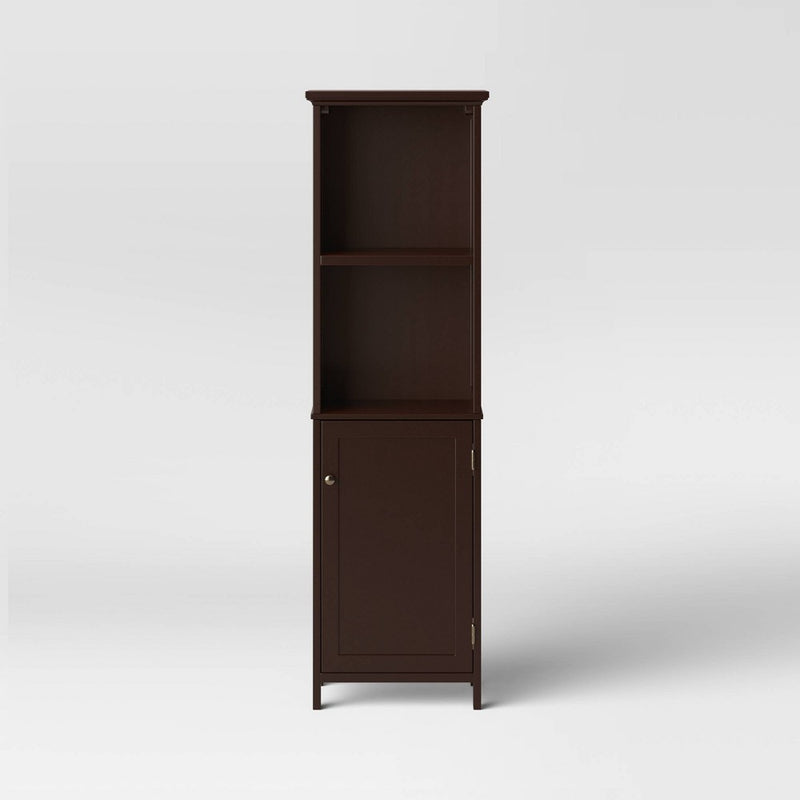 Wood Linen Tower Espresso - Threshold (LOCAL PICKUP ONLY)