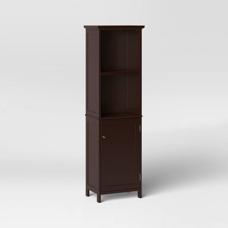 Wood Linen Tower Espresso - Threshold (LOCAL PICKUP ONLY)