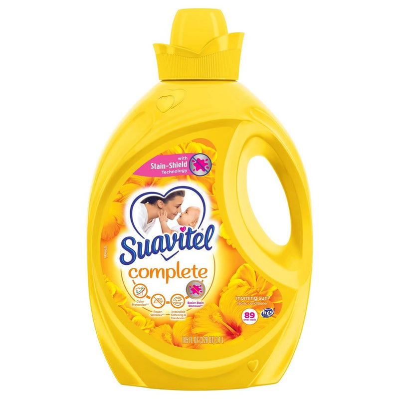 Suavitel Complete Scented Liquid Fabric Softener and Conditioner - Morning Sun - 105 fl oz