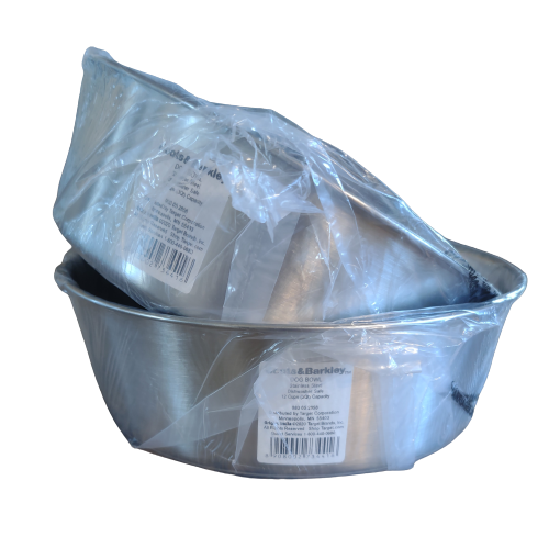 2 pk Boots & Barkley XXL Non-Skid Stainless Steel Dog Bowl 12 cups Capacity NEW