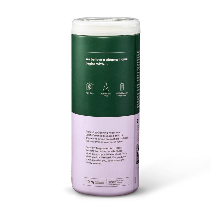 Lavender & Bergamot Multi Surface Cleaning Wipes - 35ct - Everspring