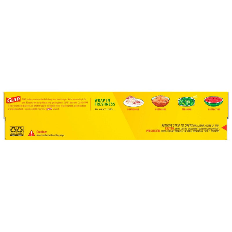 Glad Cling Plastic Food Wrap - 400 sq ft
