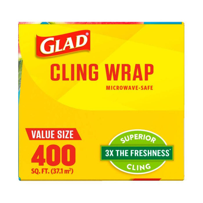 Glad Cling Plastic Food Wrap - 400 sq ft