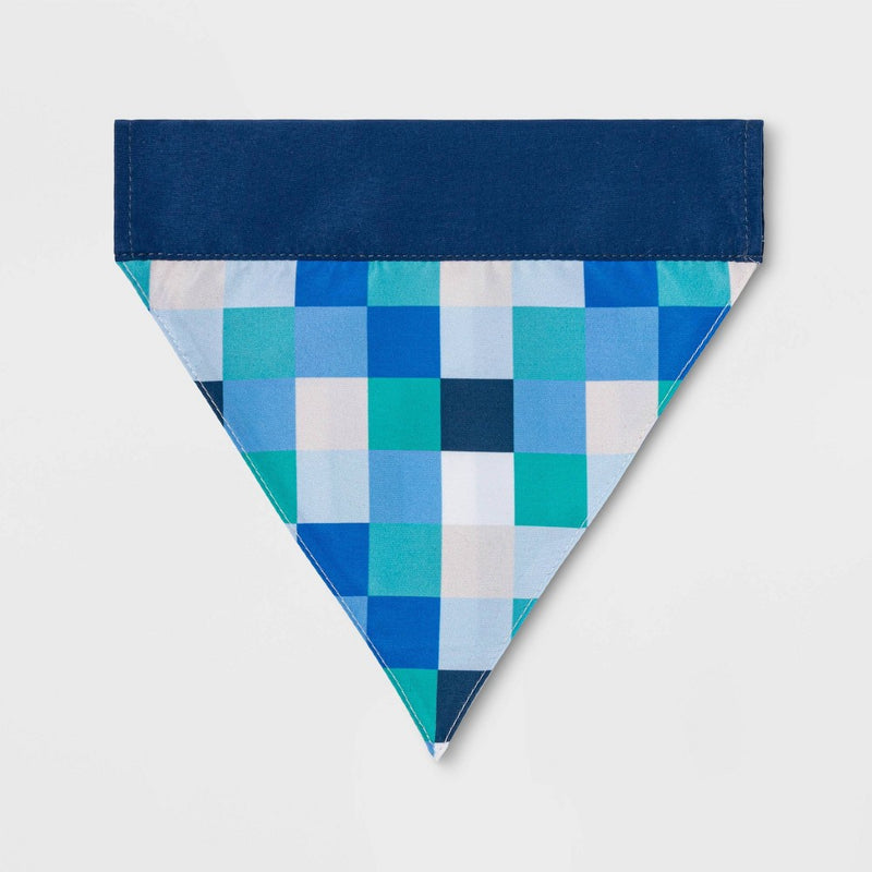 Keeping It Cool Dog Collar Slide Bandana - Squares - Boots & Barkley