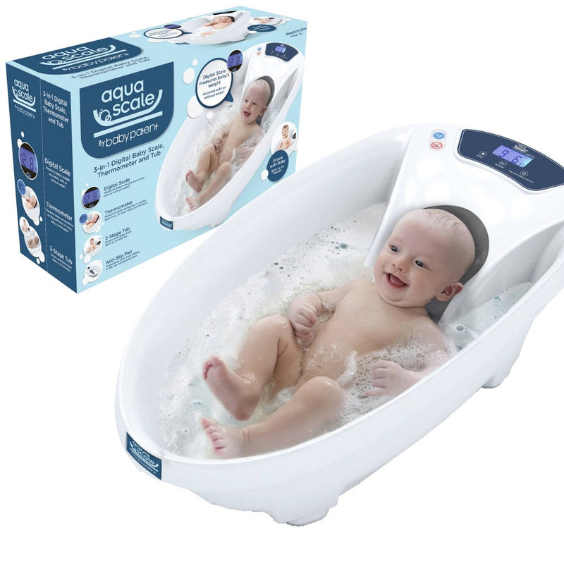 Baby Patent Aqua Scale 3-in-1 Digital Scale Water Thermometer and Infant Tub (LOCAL PICKUP ONLY)
