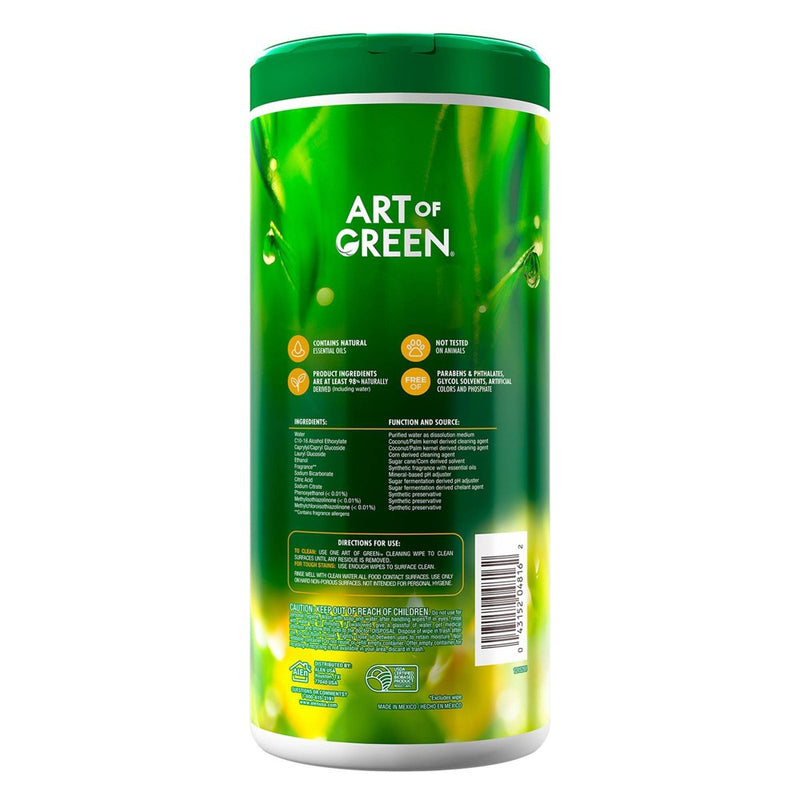 Art of Green Wipes Citrus and White Flowers - 35ct