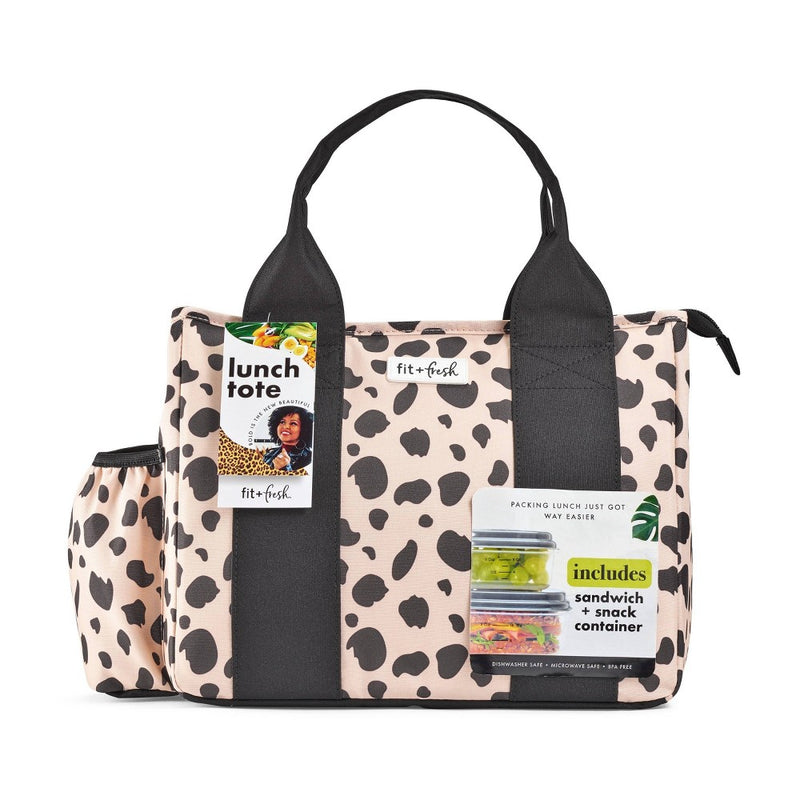 Fit & Fresh Sanibel Lunch Tote - Cheetah