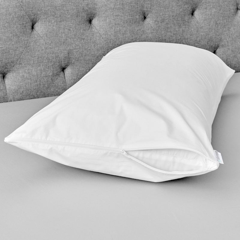 King Maximum Bed Bug and Allergy Protection Pillow Protector White - AllerEase