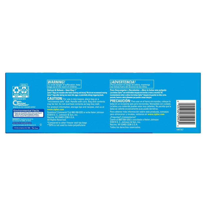 Ziploc Gallon Freezer Bags - 60ct