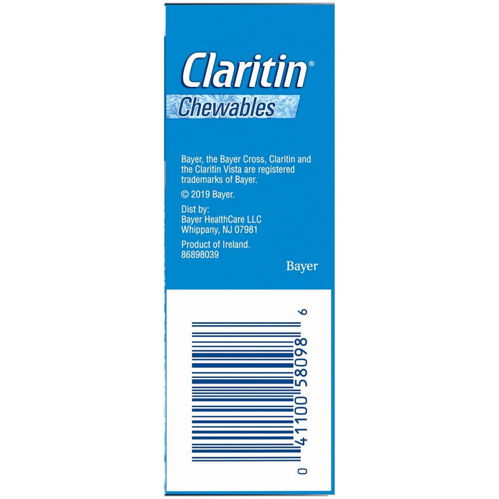Claritin Loratadine Non-Drowsy Allergy Relief Chewables - Cool Mint - 24ct