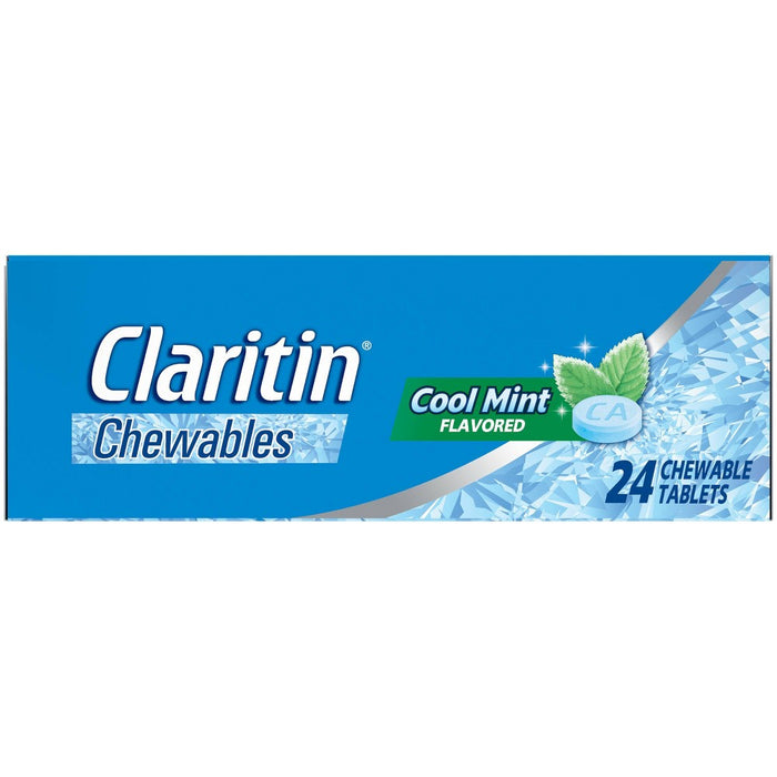 Claritin Loratadine Non-Drowsy Allergy Relief Chewables - Cool Mint - 24ct