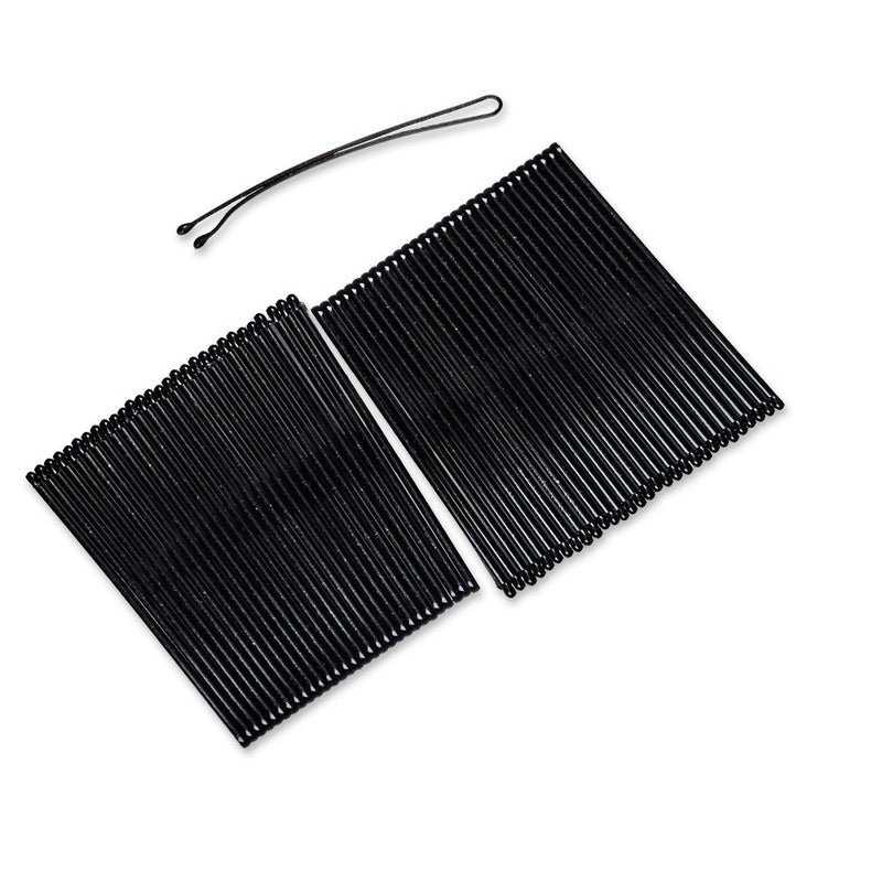 scunci Curved Bobby Pins - Black - 60pk