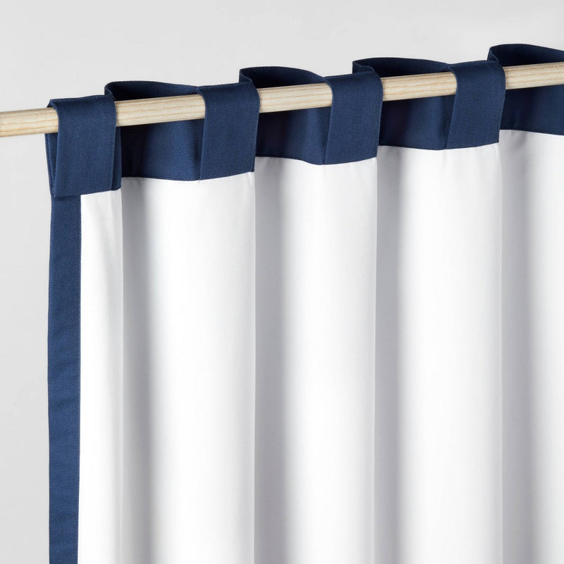 84" Blackout Twill Solid Panel Navy - Pillowfort