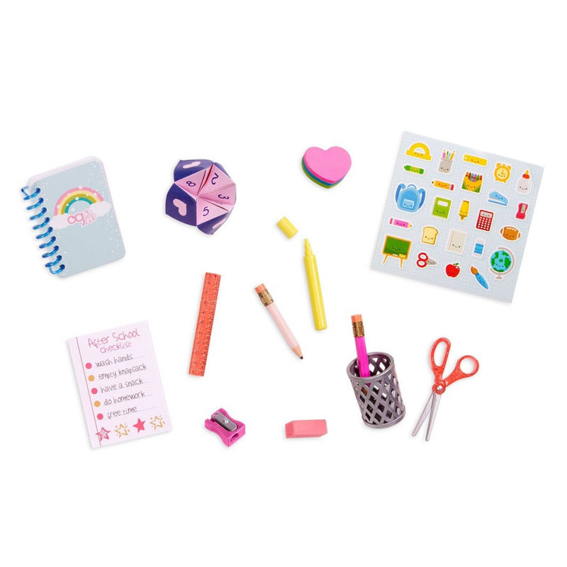 Our Generation Brilliant Bureau Home Desk Accessory Set for 18" Dolls