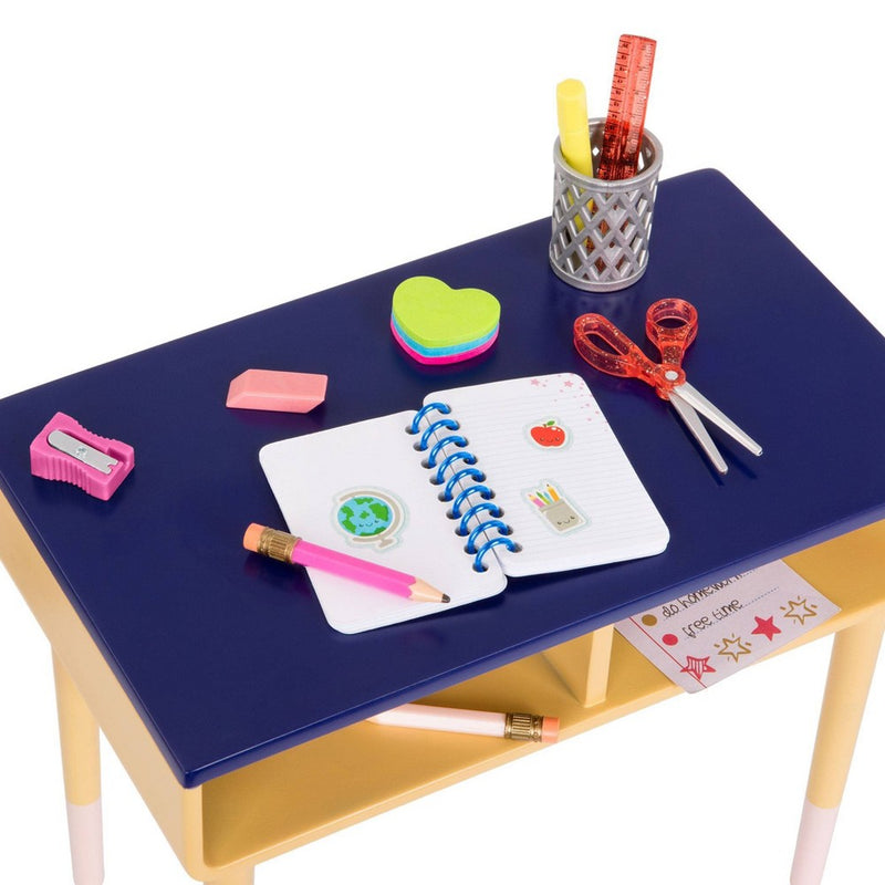 Our Generation Brilliant Bureau Home Desk Accessory Set for 18" Dolls