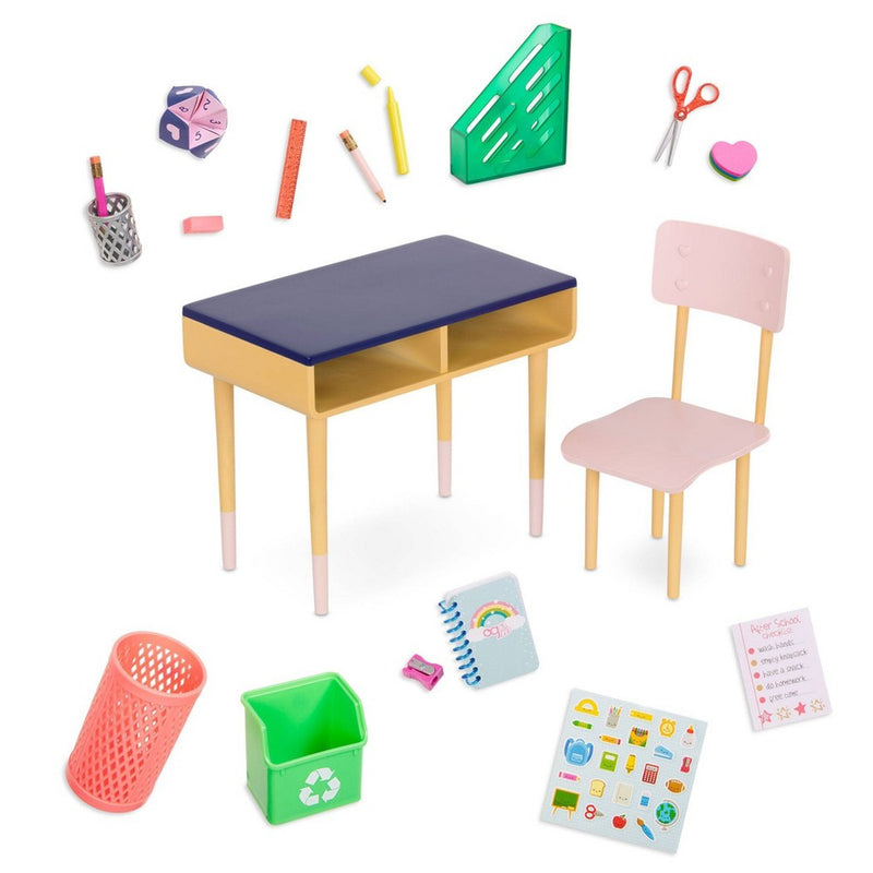 Our Generation Brilliant Bureau Home Desk Accessory Set for 18" Dolls