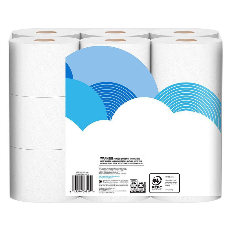 Premium Ultra Soft Toilet Paper - 18 Mega Rolls - up & up