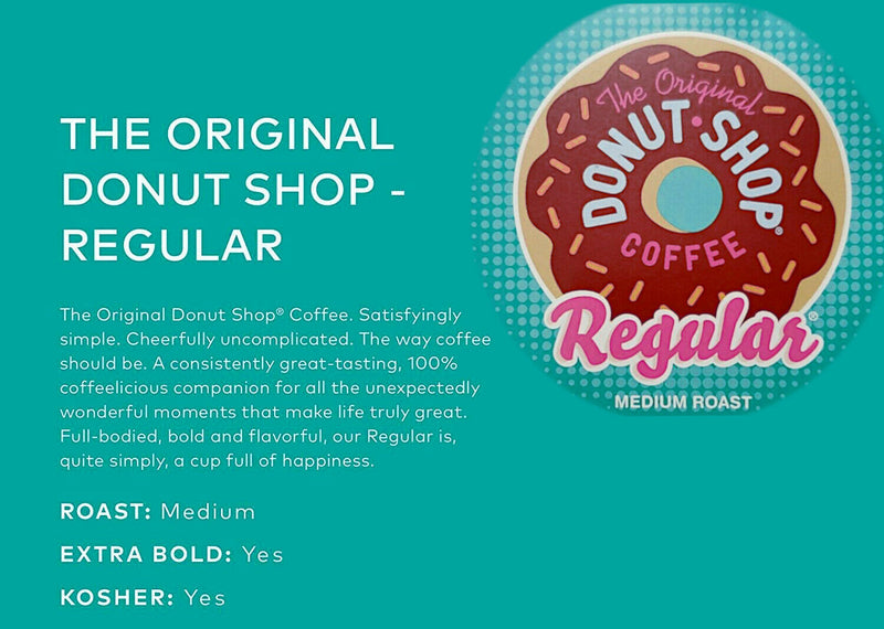 The Original Donut Shop Regular, Keurig Single-Serve K-Cup Pods, Medium Roast Coffee, 12 Count
