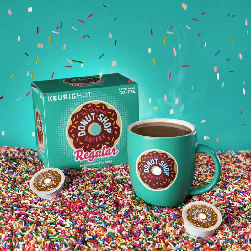 The Original Donut Shop Regular, Keurig Single-Serve K-Cup Pods, Medium Roast Coffee, 12 Count