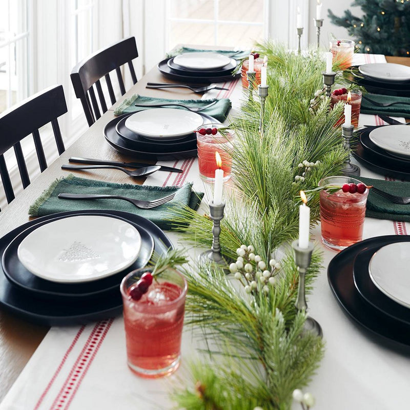 5pc Matte Finish Flatware Set Black - Hearth & Hand with Magnolia