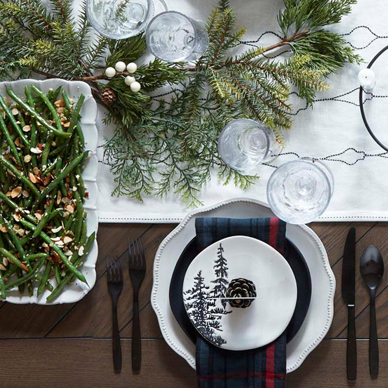 5pc Matte Finish Flatware Set Black - Hearth & Hand with Magnolia