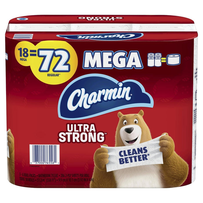 Charmin Ultra Strong Toilet Paper - 18 Mega Rolls