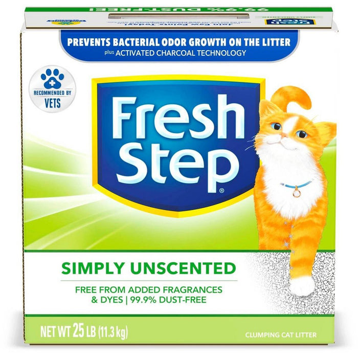 Fresh Step - Simply Unscented Litter - Clumping Cat Litter - 25lbs (LOCAL PICKUP ONLY)