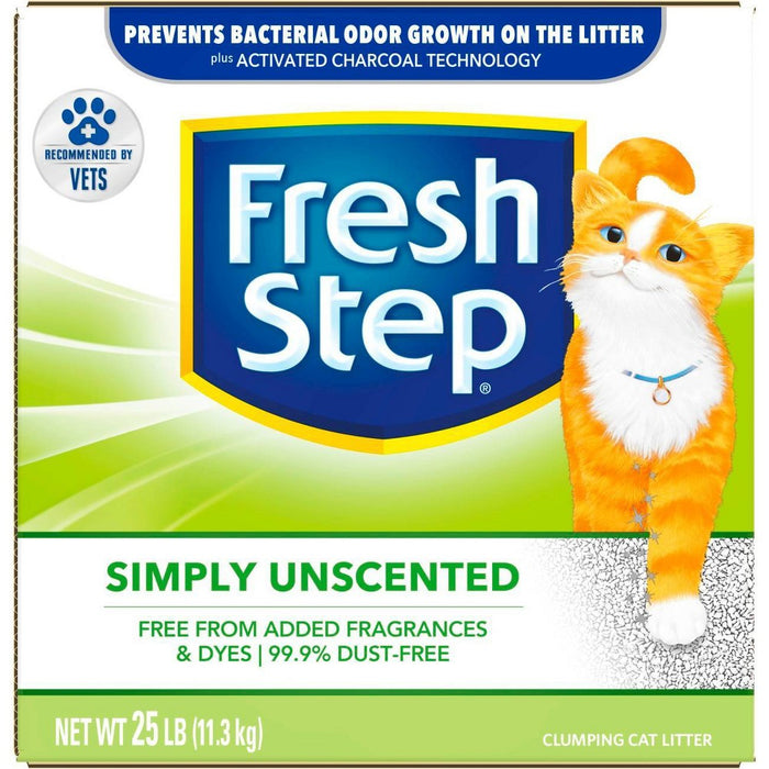 Fresh Step - Simply Unscented Litter - Clumping Cat Litter - 25lbs (LOCAL PICKUP ONLY)