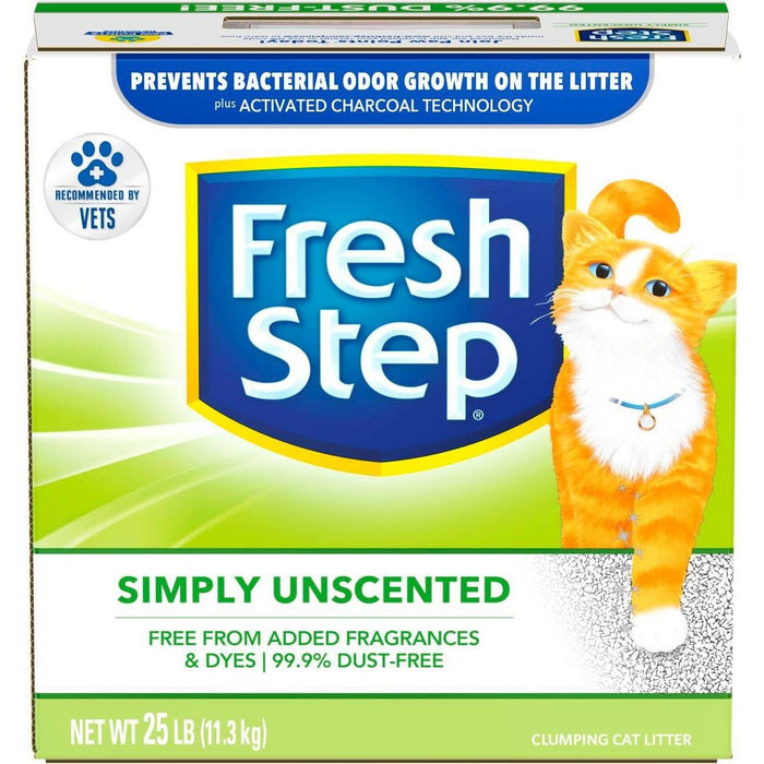 Fresh Step - Simply Unscented Litter - Clumping Cat Litter - 25lbs (LOCAL PICKUP ONLY)