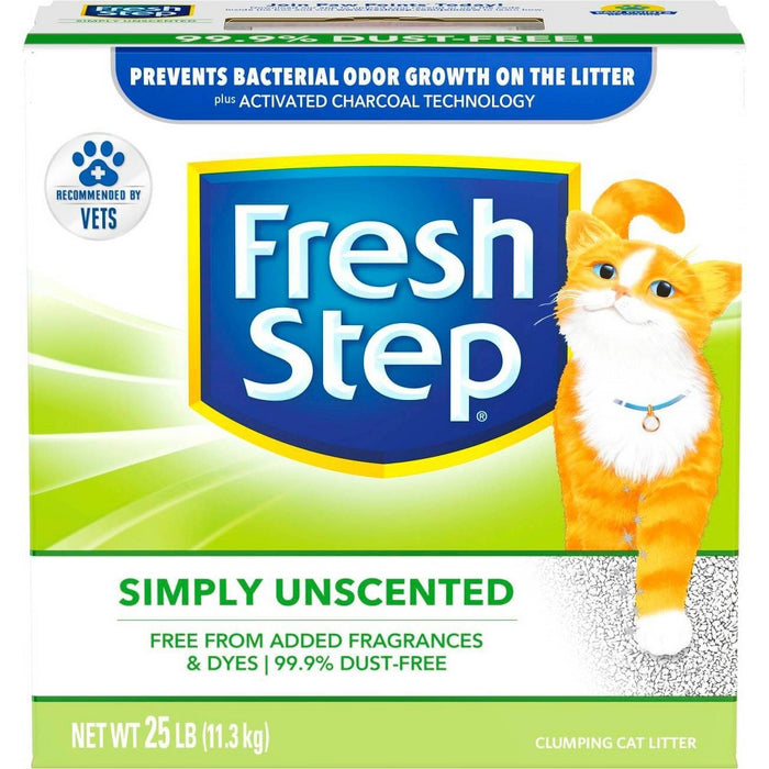 Fresh Step - Simply Unscented Litter - Clumping Cat Litter - 25lbs (LOCAL PICKUP ONLY)