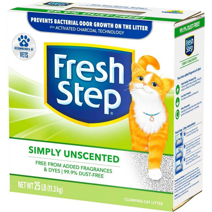 Fresh Step - Simply Unscented Litter - Clumping Cat Litter - 25lbs (LOCAL PICKUP ONLY)