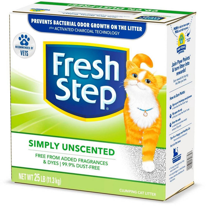 Fresh Step - Simply Unscented Litter - Clumping Cat Litter - 25lbs (LOCAL PICKUP ONLY)
