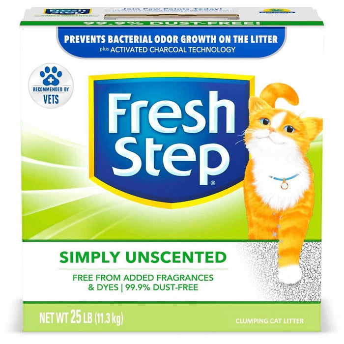 Fresh Step - Simply Unscented Litter - Clumping Cat Litter - 25lbs (LOCAL PICKUP ONLY)