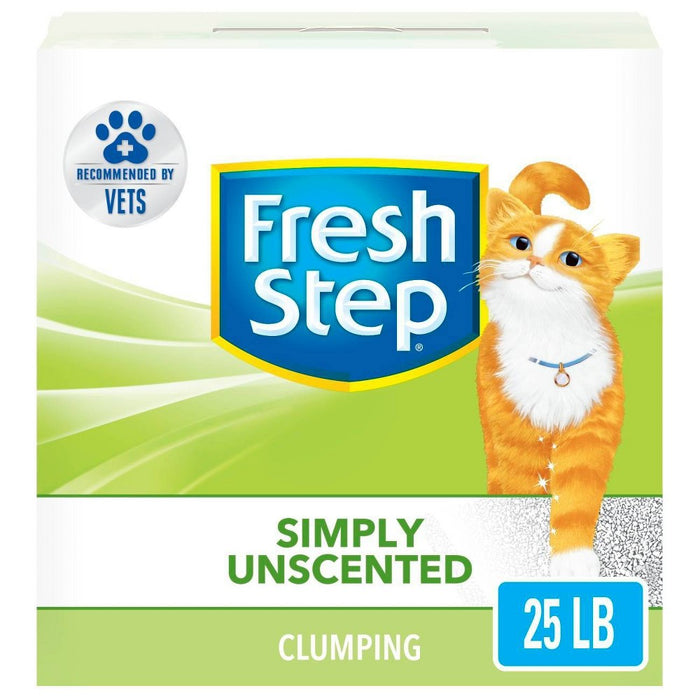 Fresh Step - Simply Unscented Litter - Clumping Cat Litter - 25lbs (LOCAL PICKUP ONLY)