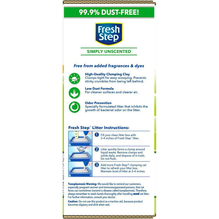 Fresh Step - Simply Unscented Litter - Clumping Cat Litter - 25lbs (LOCAL PICKUP ONLY)