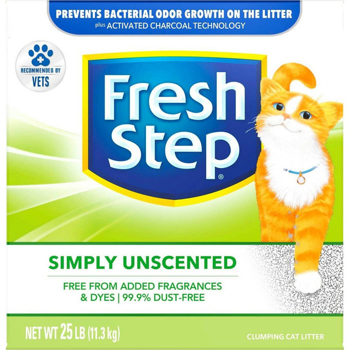 Fresh Step - Simply Unscented Litter - Clumping Cat Litter - 25lbs (LOCAL PICKUP ONLY)