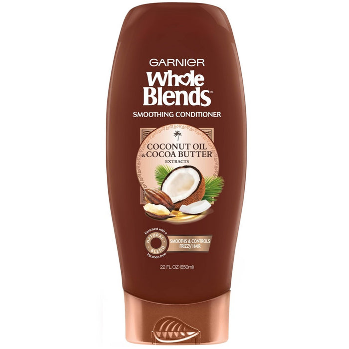 Garnier Whole Blends Coconut Oil & Cocoa Butter Extracts Smoothing Conditioner - 22 fl oz