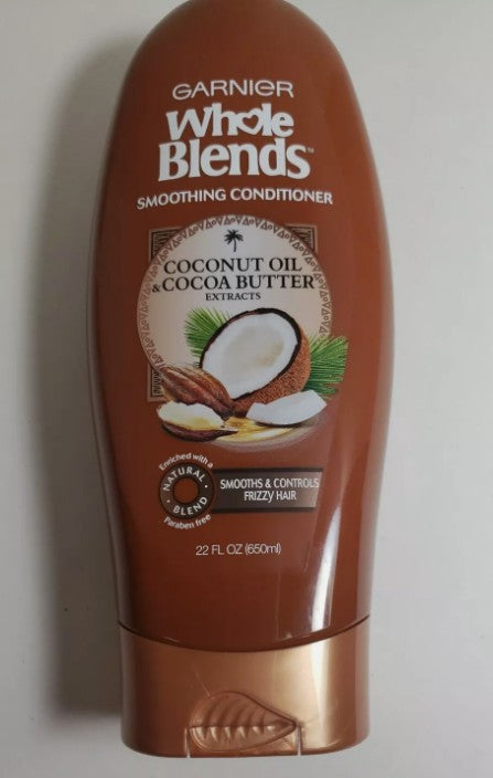 Garnier Whole Blends Coconut Oil & Cocoa Butter Extracts Smoothing Conditioner - 22 fl oz