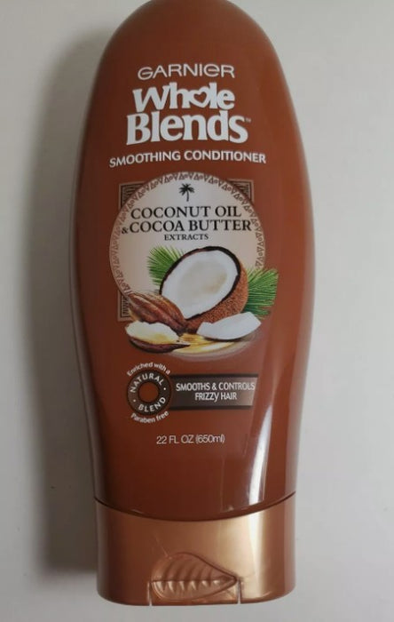 Garnier Whole Blends Coconut Oil & Cocoa Butter Extracts Smoothing Conditioner - 22 fl oz