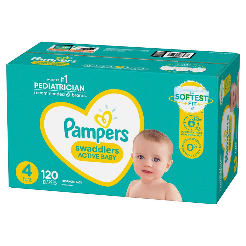 Pampers Swaddlers Diapers - Size 4 - 120ct