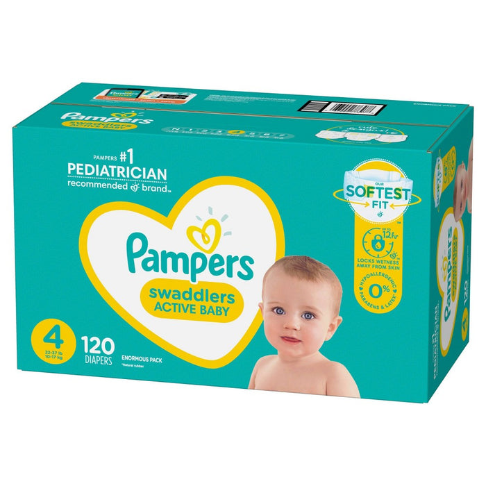 Pampers Swaddlers Diapers - Size 4 - 120ct