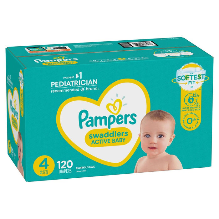 Pampers Swaddlers Diapers - Size 4 - 120ct