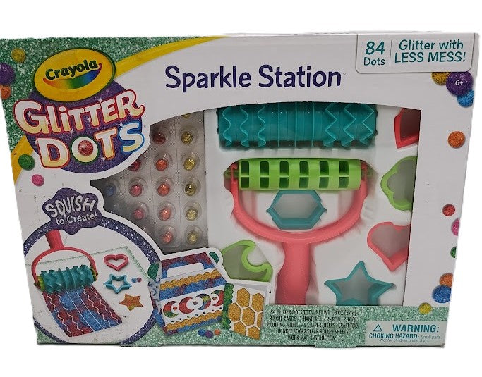 Crayola 106pc Glitter Dots Sparkle Station