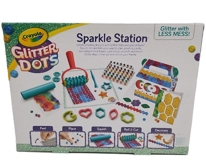 Crayola 106pc Glitter Dots Sparkle Station