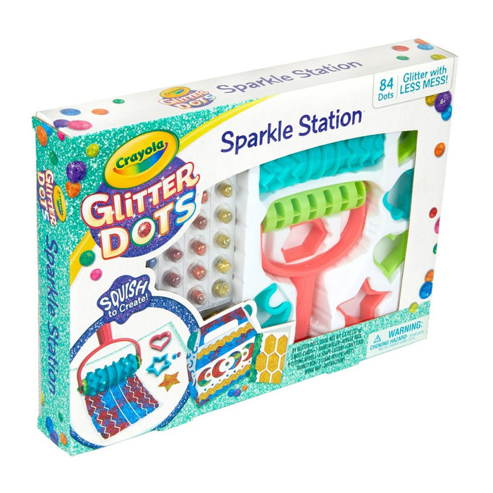 Crayola 106pc Glitter Dots Sparkle Station