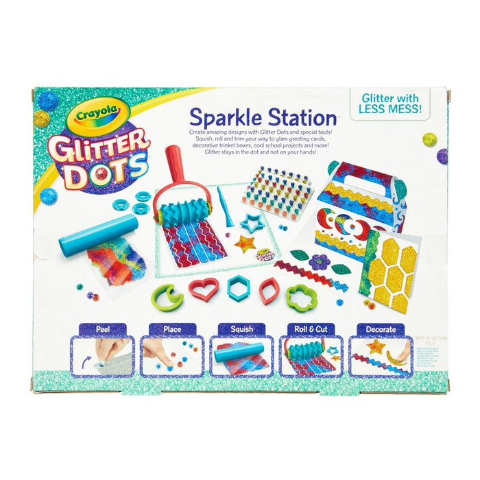 Crayola 106pc Glitter Dots Sparkle Station