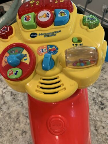 VTech 2 In 1 Learn & Zoom Motor Bike,Red