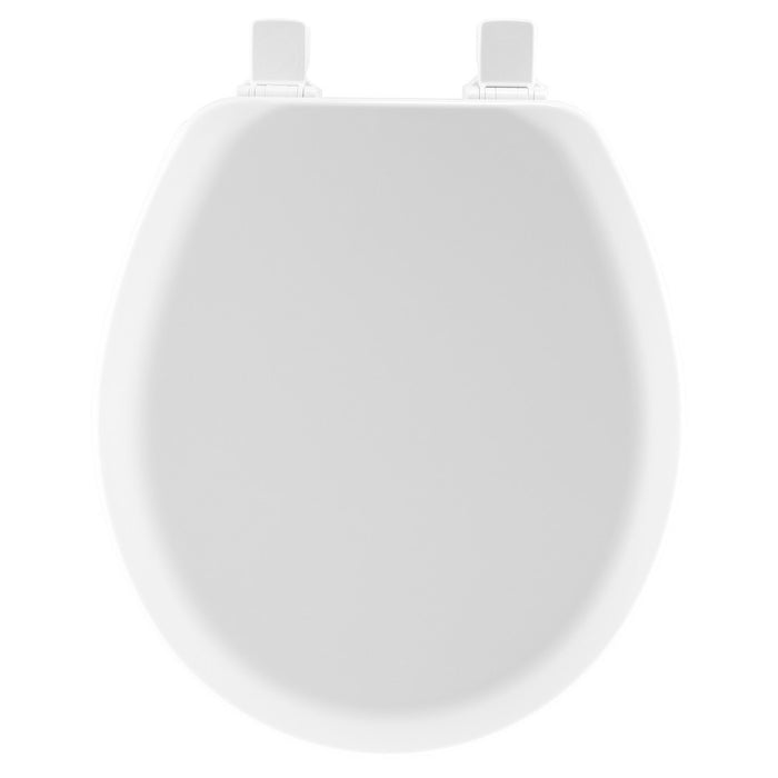 Round Molded Wood Toilet Seat with Easy Clean & Change Hinge White - Mayfair by Bemis